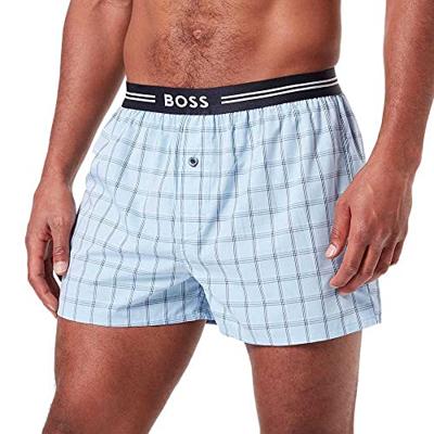 Boss Boxers wijd 3-pack blue - blauw