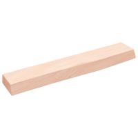 Wandschap 60x10x4 cm onbehandeld massief eikenhout - thumbnail