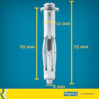 Rapid Hollewandpluggen | Ø13x65 | Voor 18-32 mm plaatdikte | 50kg draagkracht | 10 stuks in een doos - 5001554