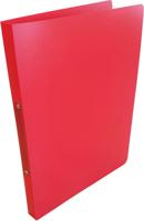 Alpha ringmap, voor ft A4, uit PP, 2 ringen van 16 mm, rood - thumbnail