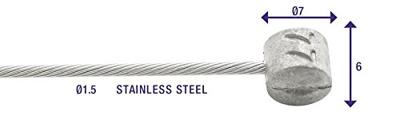 Elvedes remkabel rvs 2250mm 6427rvs-49-box (100 stuks) - thumbnail