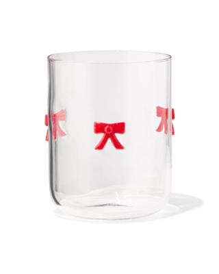 HEMA Waterglas 380ml met figuurtje strik