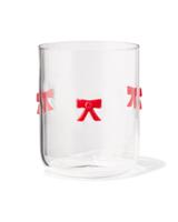 HEMA Waterglas 380ml met figuurtje strik - thumbnail