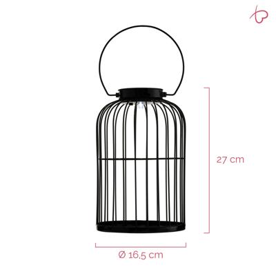Solar LED Tafellampen op zonne-energie met sensor - Automatisch aan/uit - Zwart