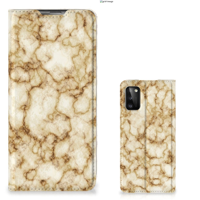 Samsung Galaxy A41 | Standcase | Marmer Goud - thumbnail