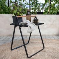 Nohr Outdoor Bijzettafel 'Redell' 43 x 43cm, kleur Zwart - thumbnail