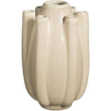 Vaas Tulp - off-white - keramiek - 30xØ17,5 cm