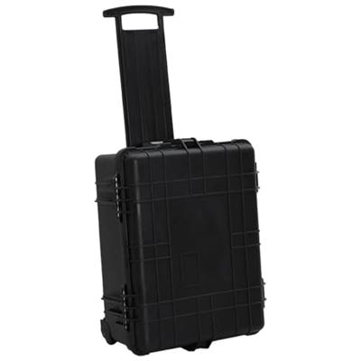 Flightcase op wieltjes 58x45x27 cm PP zwart Flightcase op wieltjes 58x45x27 cm PP zwart