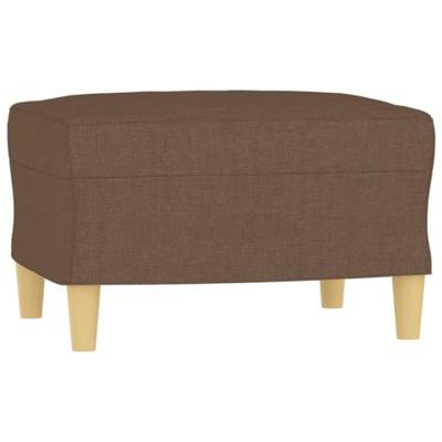 4-delige Loungeset met kussens stof bruin