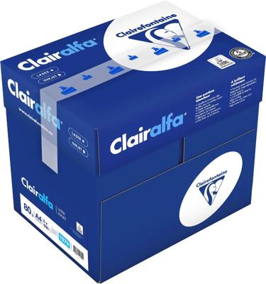 Kopieerpapier Clairefontaine Clairalfa A4 80gr wit 500 vel | 5 stuks