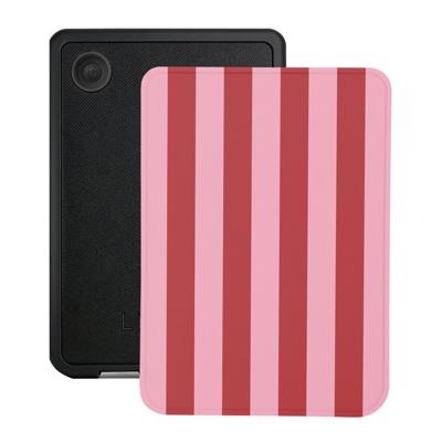 Lunso Kobo Clara BW / Clara Colour hoesje (6 inch) - Vegan Saffiano Leren Sleep Cover - Candy Floss Lunso Kobo Clara BW / Clara Colour hoesje (6 inch) - Vegan Saffiano Leren Sleep Cover - Candy Floss
