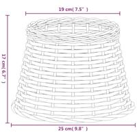 VidaXL Lampenkap ø25x17 cm wicker bruin - thumbnail
