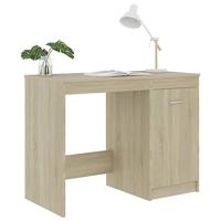 Bureau 100x50x76 cm bewerkt hout sonoma eikenkleurig - thumbnail