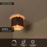 Lucide ALMELO - Plafonnière - Ø 25,5 cm - 1xE27 - Zwart - thumbnail
