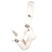 Harrys Horse Furry halster cover creme maat:full - thumbnail