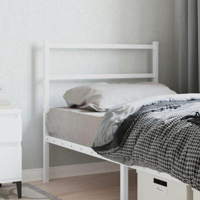 Hoofdbord 90 cm metaal wit Hoofdbord 90 cm metaal wit