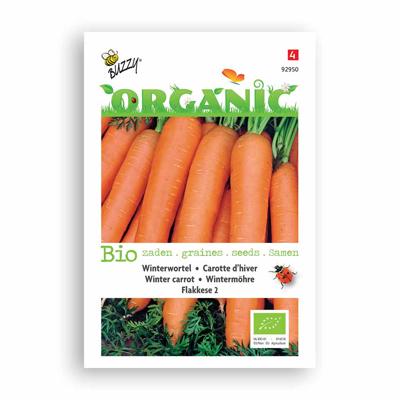 Zaden Organic Winterwortelen Flakkese 2 (BIO) Buzzy - Buzzy