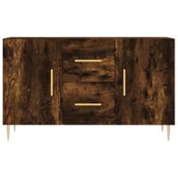 Dressoir 100x36x60 cm bewerkt hout gerookt eikenkleurig - thumbnail