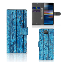 Sony Xperia 10 | Book Style Case | Wood Blue - thumbnail