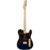 Fender James Burton Telecaster MN Blue Paisley Flames elektrische gitaar met vintage tweed koffer - thumbnail