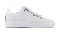 Nubikk leren sneakers Jagger Python wit - thumbnail
