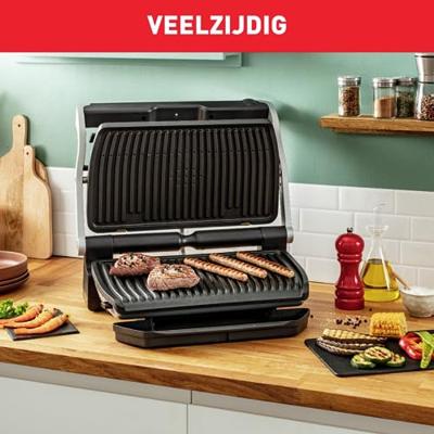 Tefal GC722D OptiGrill+ XL Grill RVS/Zwart