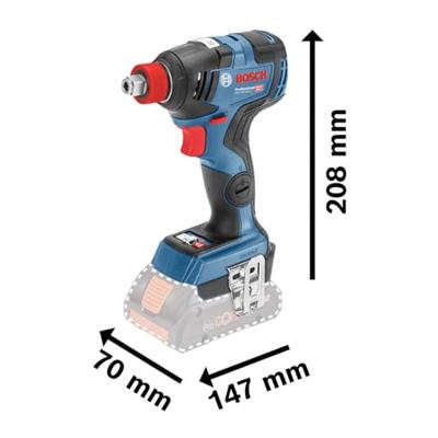 Bosch Professional SR 18V-55 accu schroefboormachine + GDX 18V-200 Accu Slag(moer)schroevendraaier 18V 4.0AH in L-Case - 06019J2207