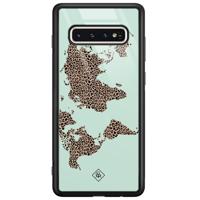 Samsung Galaxy S10 glazen hardcase - Wild world - thumbnail