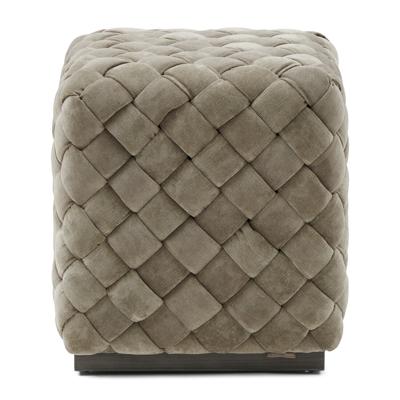 Rivièra Maison Hocker 'Room 48' 40 x 40cm, Fine Tweed, kleur Pebbles Rivièra Maison Hocker 'Room 48' 40 x 40cm, Fine Tweed, kleur Pebbles