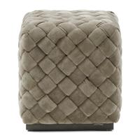 Rivièra Maison Hocker 'Room 48' 40 x 40cm, Fine Tweed, kleur Pebbles - thumbnail