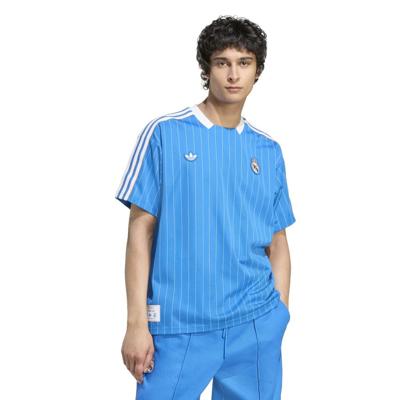 adidas Real Madrid Terrace Icons T-Shirt Blauw Wit