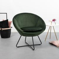 Fauteuil Forli - fluweel - roze - thumbnail