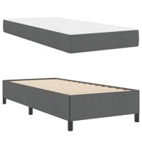 Boxspring bed Donkergrijs en Zwart 90 x 200 cm - thumbnail