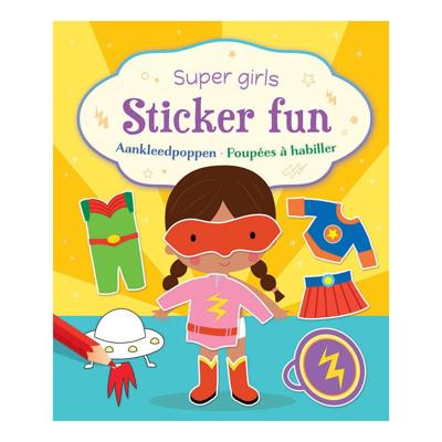 Super girls Sticker Fun - Aankleedpoppen Super girls Sticker Fun - Aankleedpoppen
