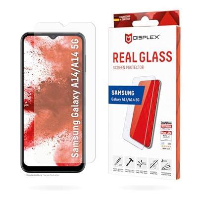Displex Screen Protector (10H) for Samsung Galaxy A14 5G, Eco Mounting Frame, scratch resistant