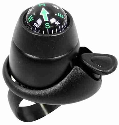 Widek Fietsbel met kompas 34 mm zwart Widek Fietsbel met kompas 34 mm zwart
