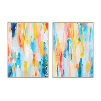 Schilderij Home ESPRIT Abstract Modern 90 x 3,5 x 120 cm (2 Stuks)