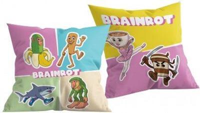 Italiaanse Brainrot personages Sierkussen - 40 x 40 cm