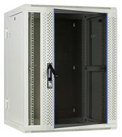 DSI 15U witte wandkast (kantelbaar) met glazen deur - DS6615W-DOUBLE server rack - thumbnail