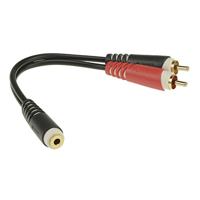 Klotz AYS-6 Y-adapter 3.5mm stereo female - 2x RCA male 0.2m - thumbnail