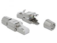 Delock 86477 RJ45-stekker Cat.6A STP zonder gereedschap - thumbnail