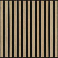 Silentlines lattenwand tegel licht eiken - 2 tegels van 553x553x22mm - thumbnail