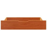 Bedlades 2 st 80x55x17 massief grenenhout wasbruin - thumbnail