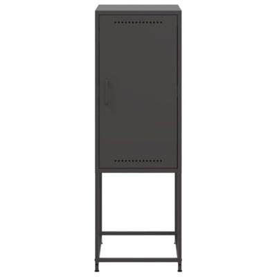 Hoge kast 36x39x107 cm staal zwart