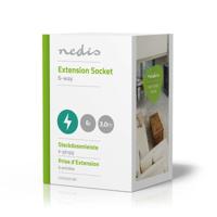 Stekkerdoos | Beschermend contact met aan/uit-schakelaar | 6-wegs | 3,0 m | Zwart - thumbnail