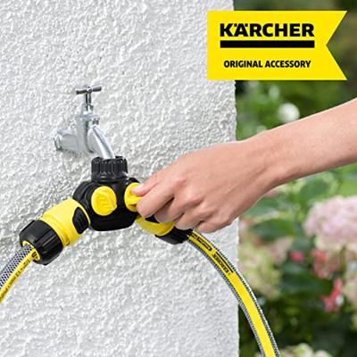 Kärcher Home & Garden 2.645-199.0 Kunststof 2-voudige splitser Steekkoppeling, 24,2 mm (3/4) binnendraad, 18,7 mm (1/2) binnendraad Met reguleerventiel