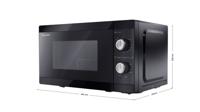 Sharp YC-MG01E-B Solo magnetron Zwart - thumbnail