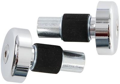 LSL stuureinden "flat baseballcaps". handlebar plugs 18mm flat sta chr