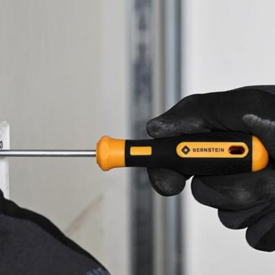 Bernstein Tools for Electronics EUROline-Power Schroevendraaierset Werkplaats 6-delig Plat, Kruiskop Pozidriv
