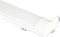 2x LED Batten 120cm - 40W 5600lm (140lm/W) - 6500K daglicht wit - Vervangt 320W - Samsung SMD LED chips - Flikkervrij - IP20 Stofdicht - Onderbouwverlichting - thumbnail